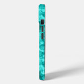 Coques Case-Mate iPhone Cyan Crumpled Texture (Verso / Gauche)