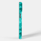 Coques Case-Mate iPhone Cyan Crumpled Texture (Verso / Droite)