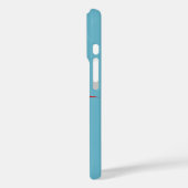 Coques Case-Mate iPhone Cyan d'hiver Cute Snowman (Verso / Gauche)