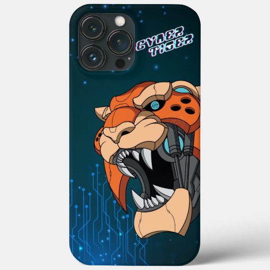 Coques Case-Mate iPhone Cyber Tiger | (Verso)
