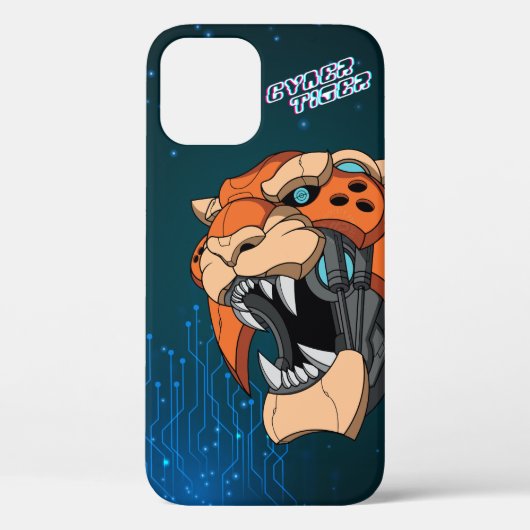 Coques Case-Mate iPhone Cyber Tiger | (Verso)