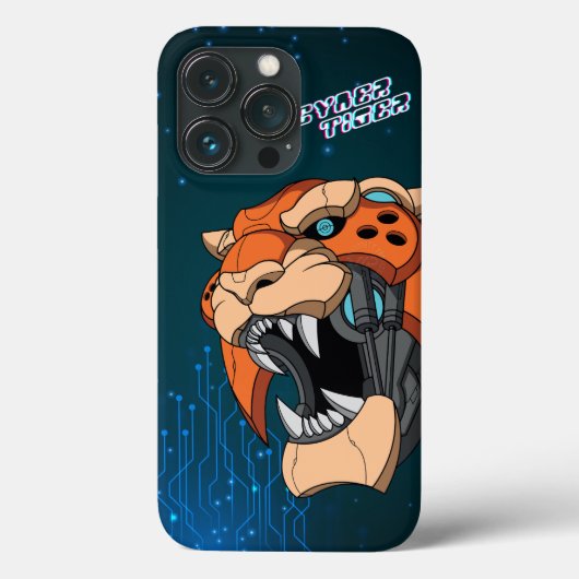 Coques Case-Mate iPhone Cyber Tiger | (Verso)