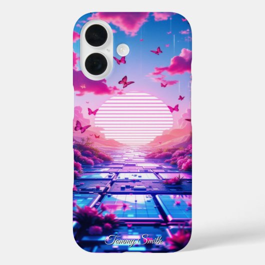 Coques Case-Mate iPhone Cybercore Vaporwave esthétique et holographique Y2 (Verso)