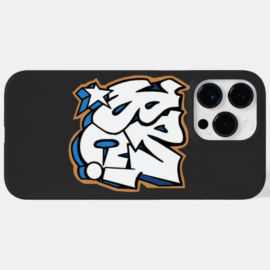 Coques Case-Mate iPhone Cyberfunk de poussée de bombe (Verso (horizontal))