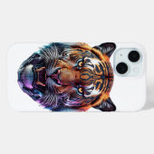 Coques Case-Mate iPhone Cybernetic Bio-Mechanical Tiger Portrait (Verso (horizontal))
