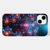 Coques Case-Mate iPhone Cybernetic Neon Crystal Matrix Phone Case Glowing (Verso (horizontal))
