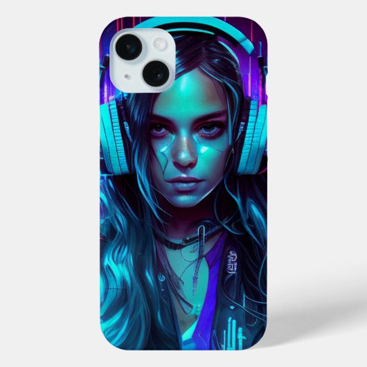 Coques Case-Mate iPhone Cyberpunk DJ Girl (Verso)