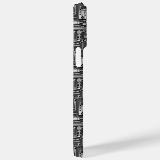 Coques Case-Mate iPhone Cyberpunk PCB Electronics Circuit Board Motif (Verso / Droite)