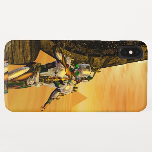 Coques Case-Mate iPhone CYBORG TITAN, DÉSERT HYPERION Science-fiction Scif (Dos (Horizontal))