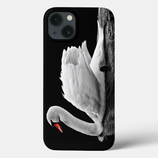 Coques Case-Mate iPhone Cygne blanc sur le lac (Verso)
