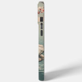 Coques Case-Mate iPhone Cygne et fleurs de cerisier (Verso / Gauche)