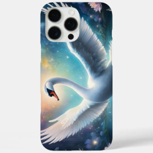 Coques iPhone 16 Pro Max Cygne magique imaginaire minuit nénuphars