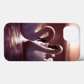 Coques Case-Mate iPhone Cygnes affectueux formant un coeur (Verso (horizontal))
