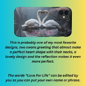 Coques Case-Mate iPhone Cygnes appariées sur l'eau