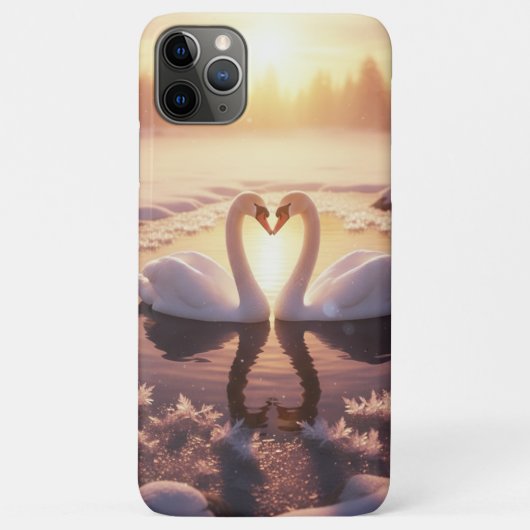 Coques Case-Mate iPhone Cygnes au lever du soleil - beaux et enchanteurs (Dos)