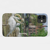 Coques Case-Mate iPhone Cygnes blancs à Bruges (Dos (Horizontal))