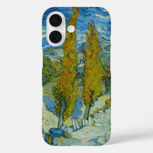 Coques iPhone 16 Cygnes de Van Gogh - Ciel bleu tourbillonnant Art