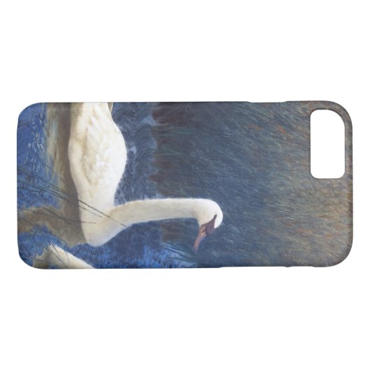Coques Case-Mate iPhone Cygnes en roseaux, Bruno Liljefors (Dos (Horizontal))