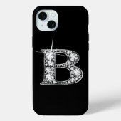Coques Case-Mate iPhone D Faux Diamond Monogramme (Verso)