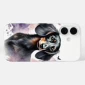 Coques Case-Mate iPhone Dachshund Aquarelle Art (Verso (horizontal))