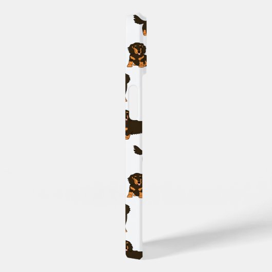 Coques Case-Mate iPhone Dachshund aux cheveux longs (Verso / Droite)