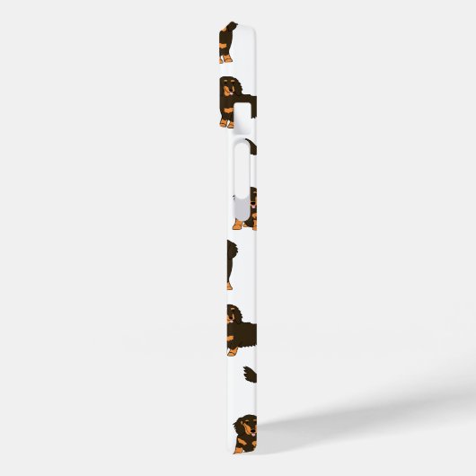 Coques Case-Mate iPhone Dachshund aux cheveux longs (Verso / Gauche)