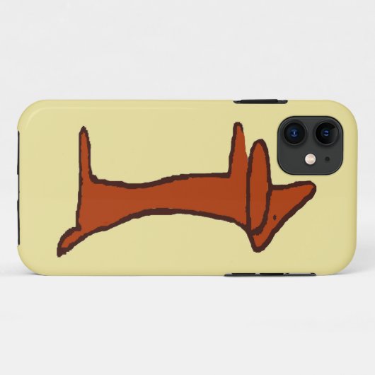 Coques Case-Mate iPhone Dachshund en Brown (Dos (Horizontal))