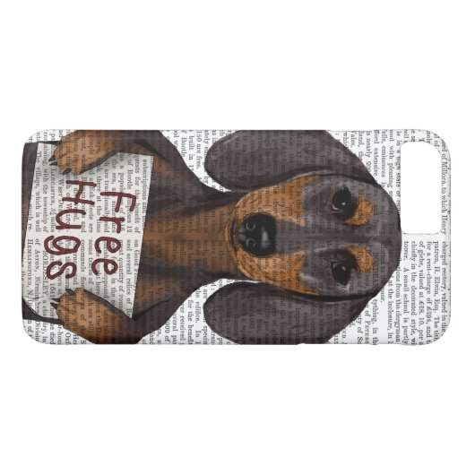 Coques Case-Mate iPhone Dachshund Free Hugs (Dos (Horizontal))