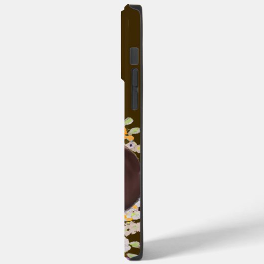 Coques Case-Mate iPhone Dachshund mignon avec Fleurs et nom Doxie (Verso / Gauche)