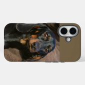 Coques Case-Mate iPhone dachshund noir et tan (Verso (horizontal))