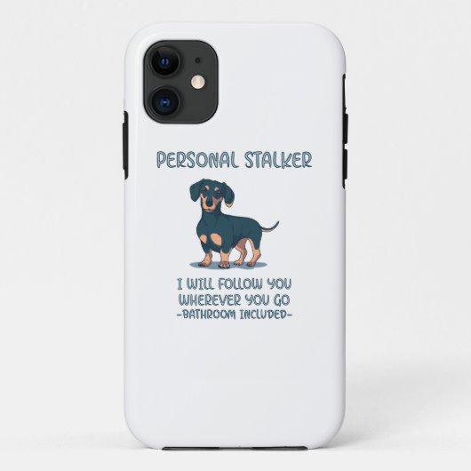 Coques Case-Mate iPhone Dachshund Personal Stalker (Dos)