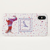 Coques Case-Mate iPhone Dachshund rose Aquarelle Art Confetti (Dos (Horizontal))