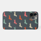 Coques Case-Mate iPhone Dachshund Silhouettes Wiener Amoureux des chiens (Dos (Horizontal))