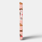 Coques Case-Mate iPhone Dachshunds sur rose (Verso / Gauche)