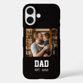 Coques Case-Mate iPhone Dad Established Photo Father's Day Gift Black (Verso)