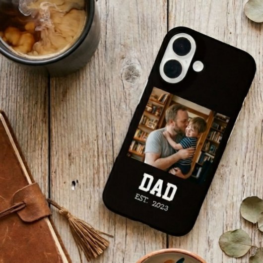Coques Case-Mate iPhone Dad Established Photo Father's Day Gift Black