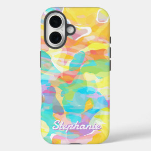 Coques iPhone 16 Daffodil Pastel Jaune Abstrait