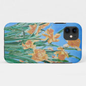 Coques Case-Mate iPhone Daffodiles d'or en fleurs Gras Line Art (Dos (Horizontal))