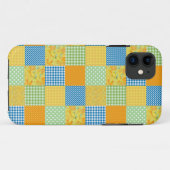 Coques Case-Mate iPhone Daffodiles, En vichy et Polkas Faux-Patchwork (Dos (Horizontal))