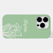 Coques Case-Mate iPhone Daffodique de printemps (Verso (horizontal))