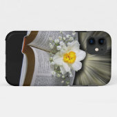 Coques Case-Mate iPhone Daffodique sur la Sainte Bible (Dos (Horizontal))