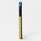 Coques Case-Mate iPhone Daffodiques d'or et Pois bleus (Dos/Gauche)