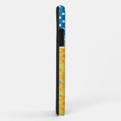 Coques Case-Mate iPhone Daffodiques d'or et Pois bleus (Dos/Droite)
