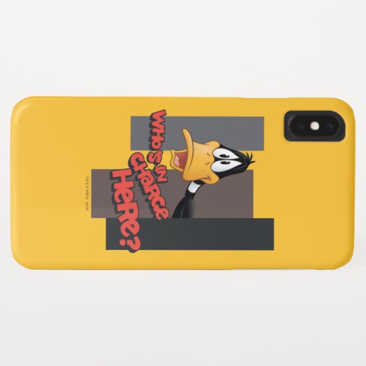 Coques Case-Mate iPhone DAFFY DUCK™ "Qui est responsable ici" (Dos (Horizontal))