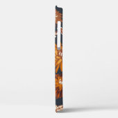 Coques Case-Mate iPhone Dahlia et chrysanthèmes audacieux sans couture mot (Verso / Gauche)