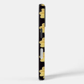 Coques Case-Mate iPhone Dahlia jaune motif floral sur noir (Verso / Droite)