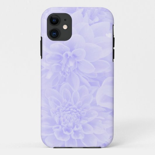 Coques Case-Mate iPhone Dahlias En Bleu (Dos)