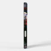 Coques Case-Mate iPhone Dahlias et Chat noir, peinture d'art (Verso / Droite)