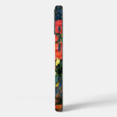 Coques Case-Mate iPhone Dahlias et Chat noir, peinture d'art (Verso / Gauche)