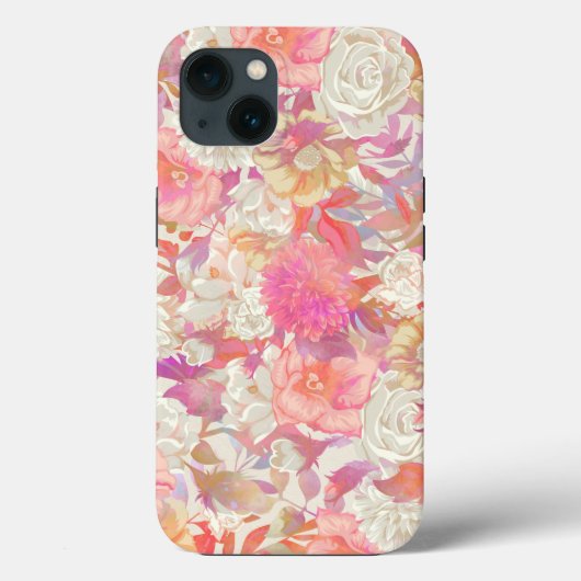 Coques Case-Mate iPhone Dahlias et design Rose (Verso)